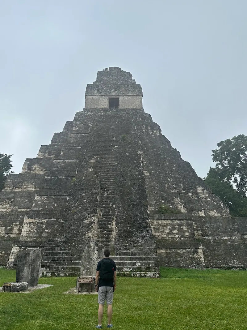 Me, looking at Temple I in Tikal National Park